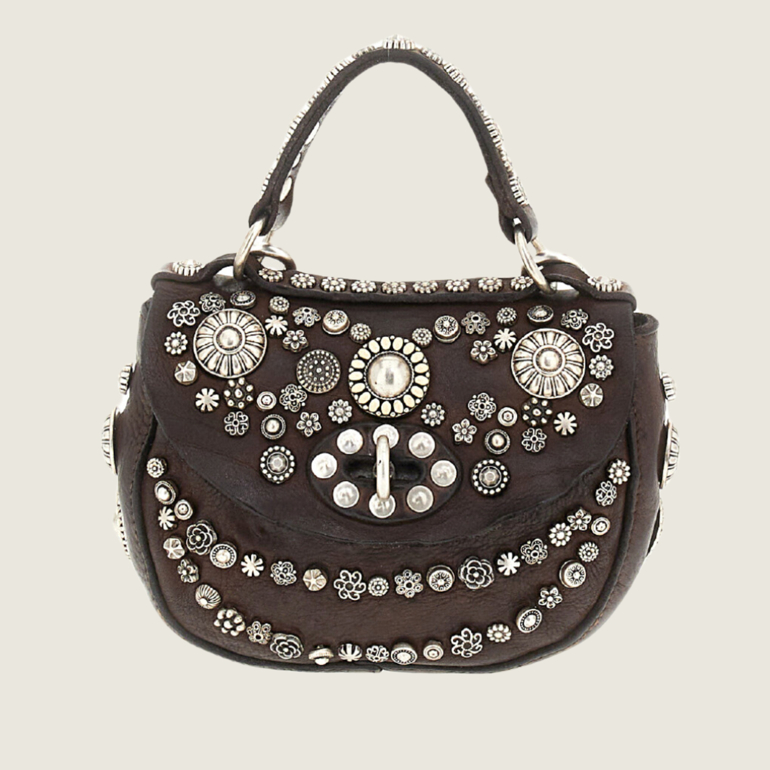 Diamante Bag - Brown