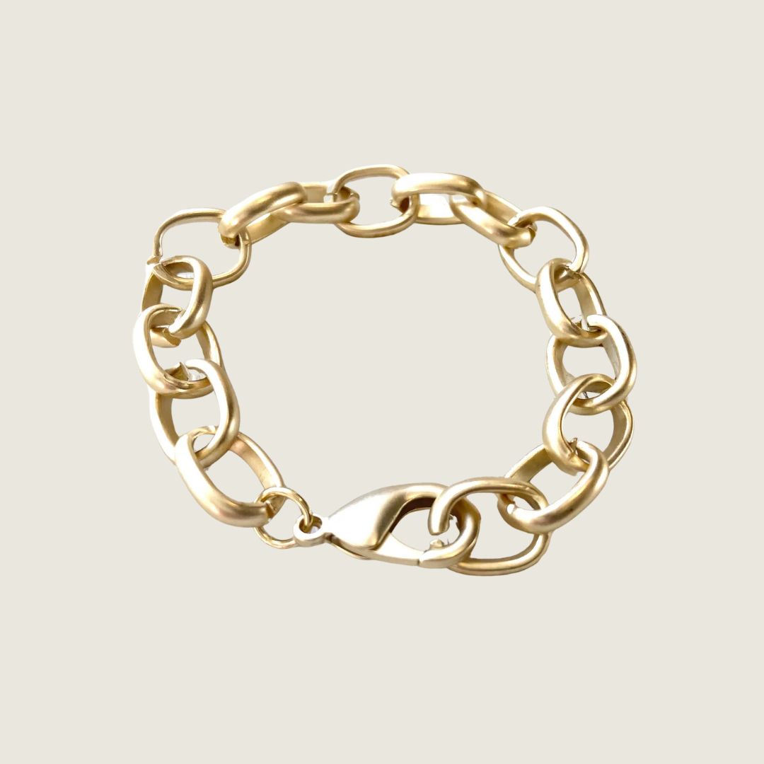 Matte Gold Chunky Bracelet