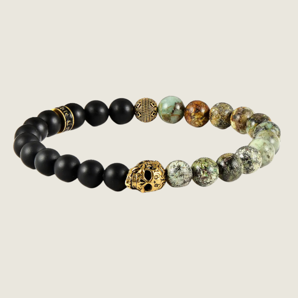 Crucible Gold Skull Bracelet