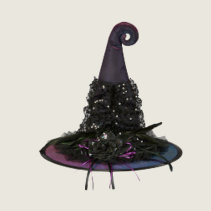 Feather Witch Hats - 3 Styles