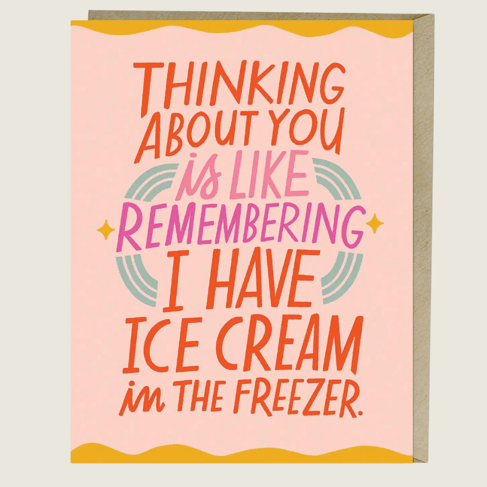 Ice Cream Freezer Love Card