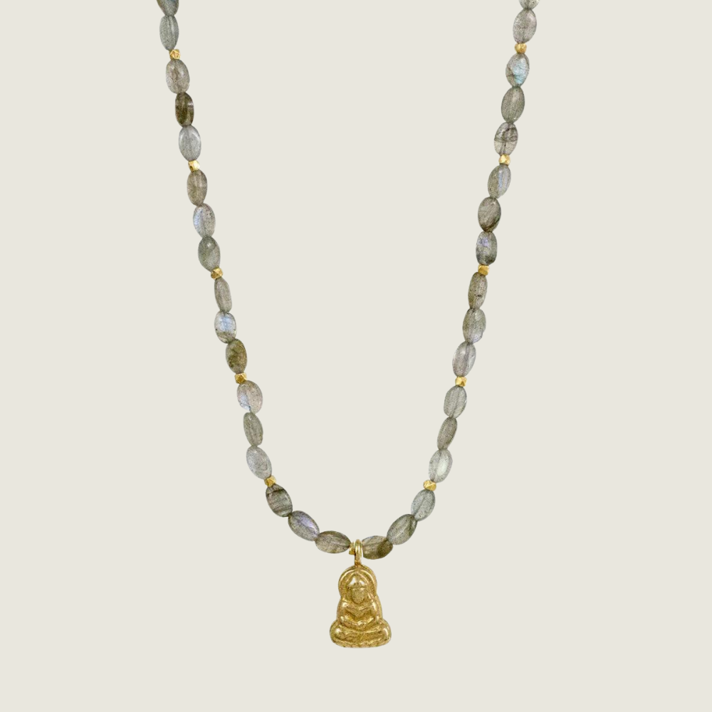 Azure Necklace - Buddha Labradorite - Blackbird General Store