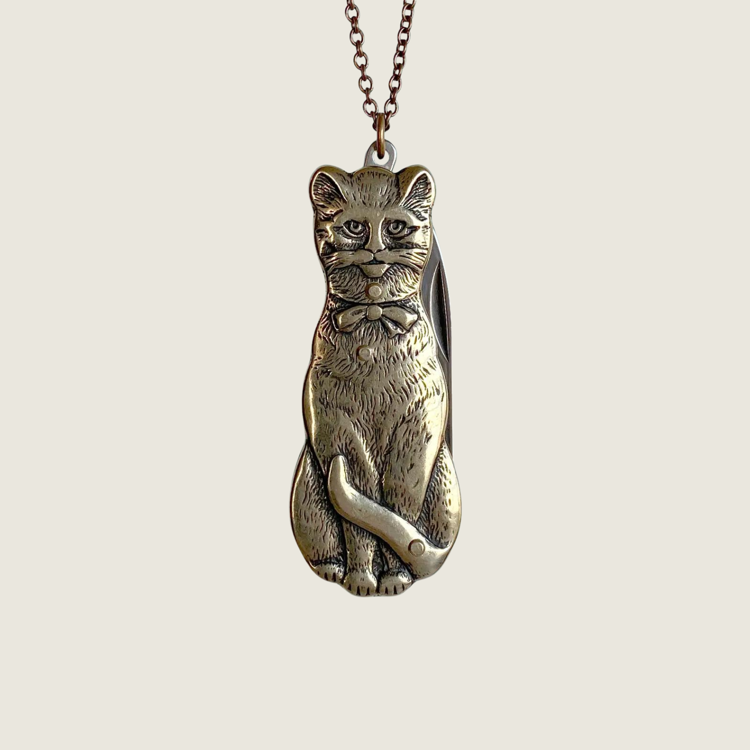 Cat Knife Necklace