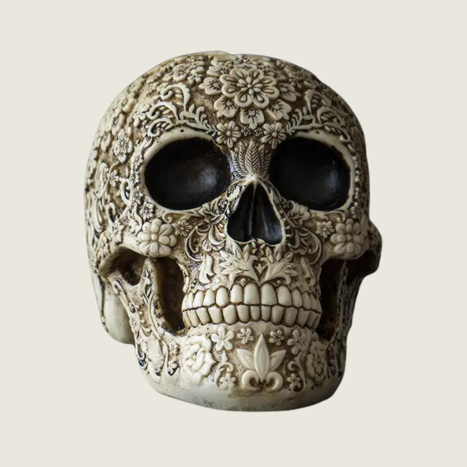 Day of the Dead Floral Skull