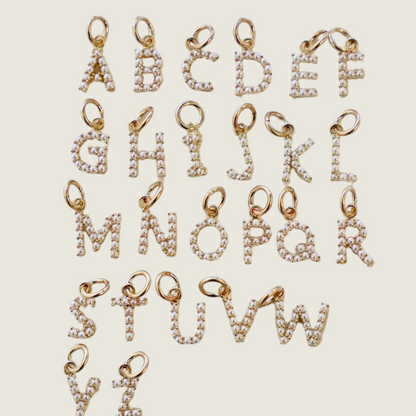 Pearl Initial Charm - Blackbird General Store
