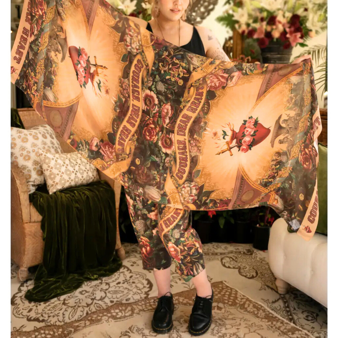 Courage Dear Heart Scarf - Blackbird General Store