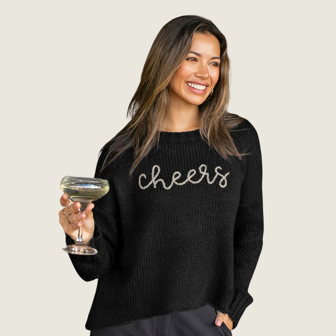 Cheers Black Sweater - Blackbird General Store
