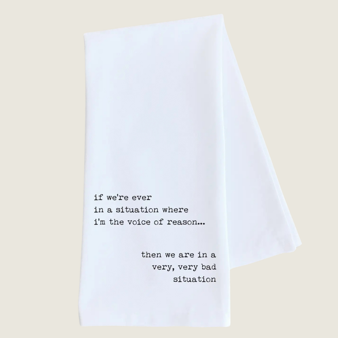 Voice of Reason - Tea Towel - Blackbird General Store