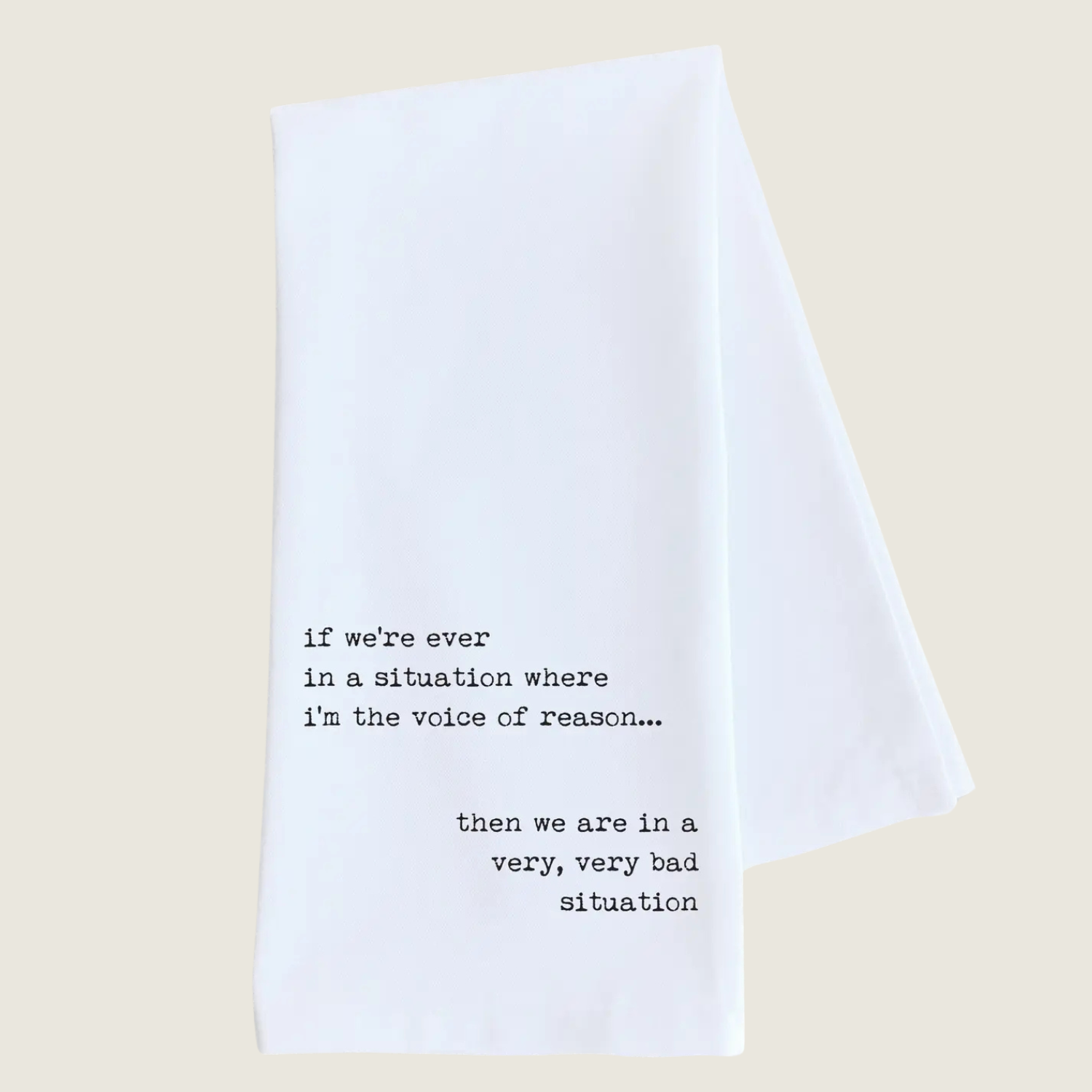 Voice of Reason - Tea Towel - Blackbird General Store