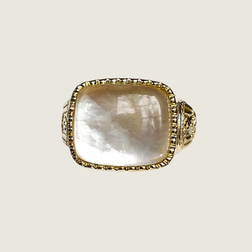 Fatima Ring Mother of Pearl - 7 - Blackbird General Store