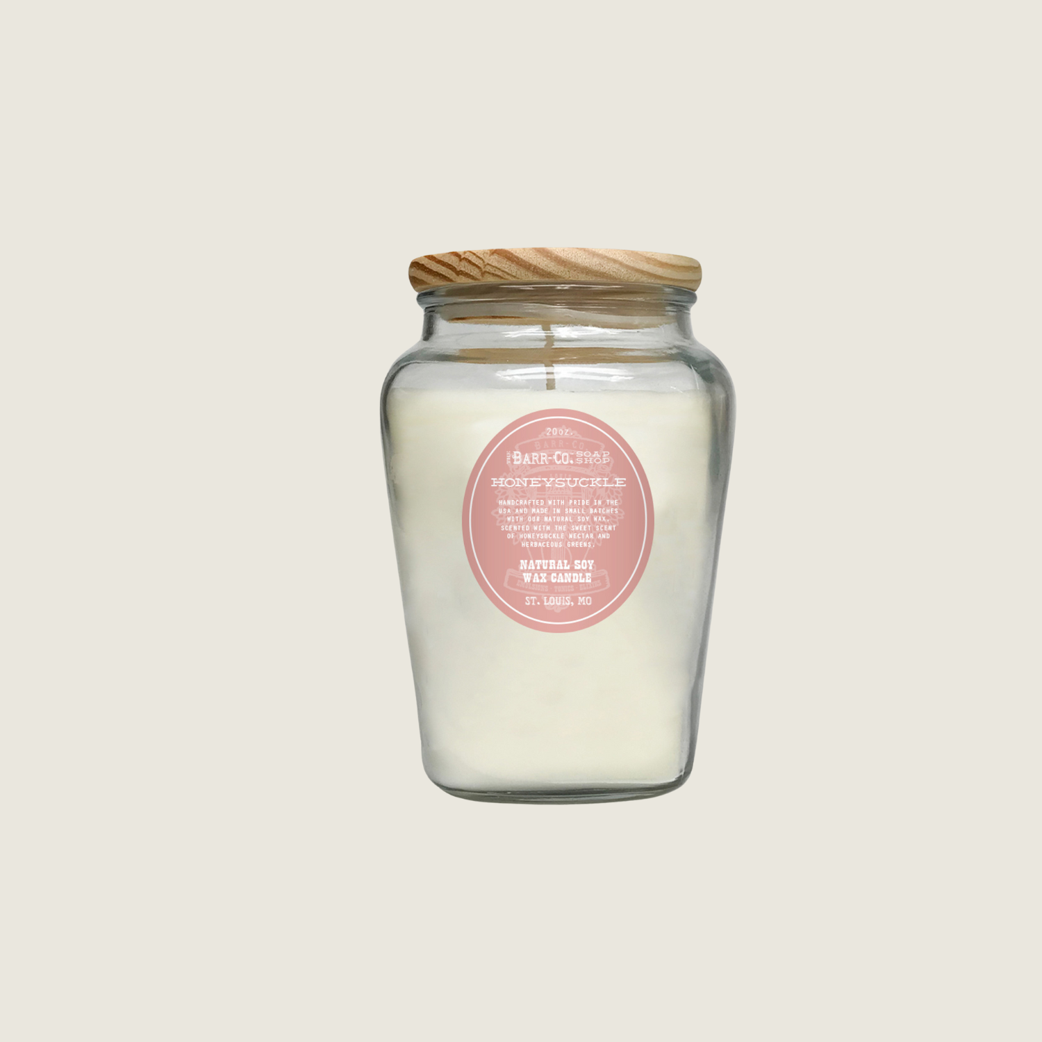 Honeysuckle Vase Candle - Blackbird General Store
