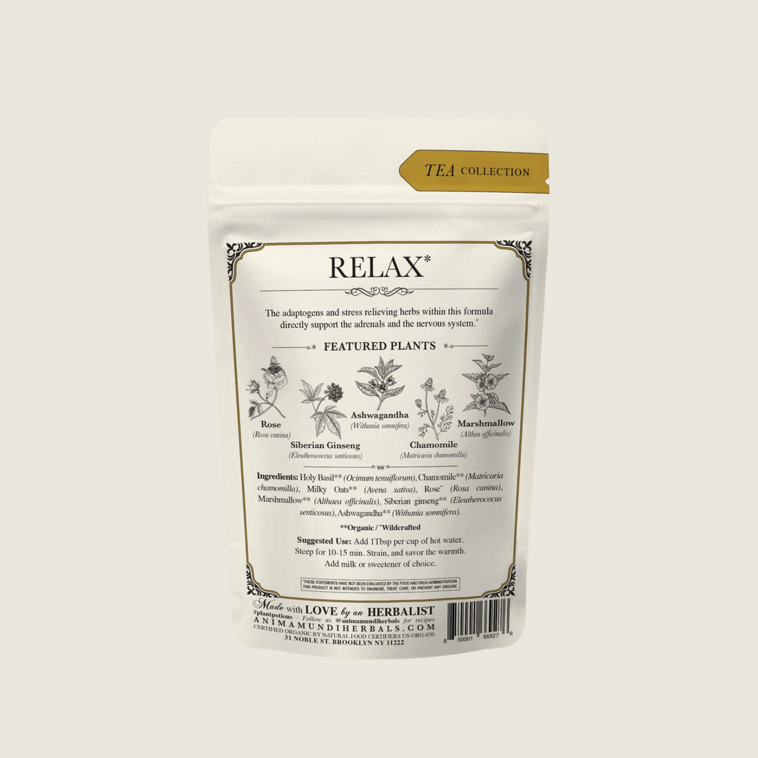 Calm Tea - Stress Relief Tonic - Blackbird General Store