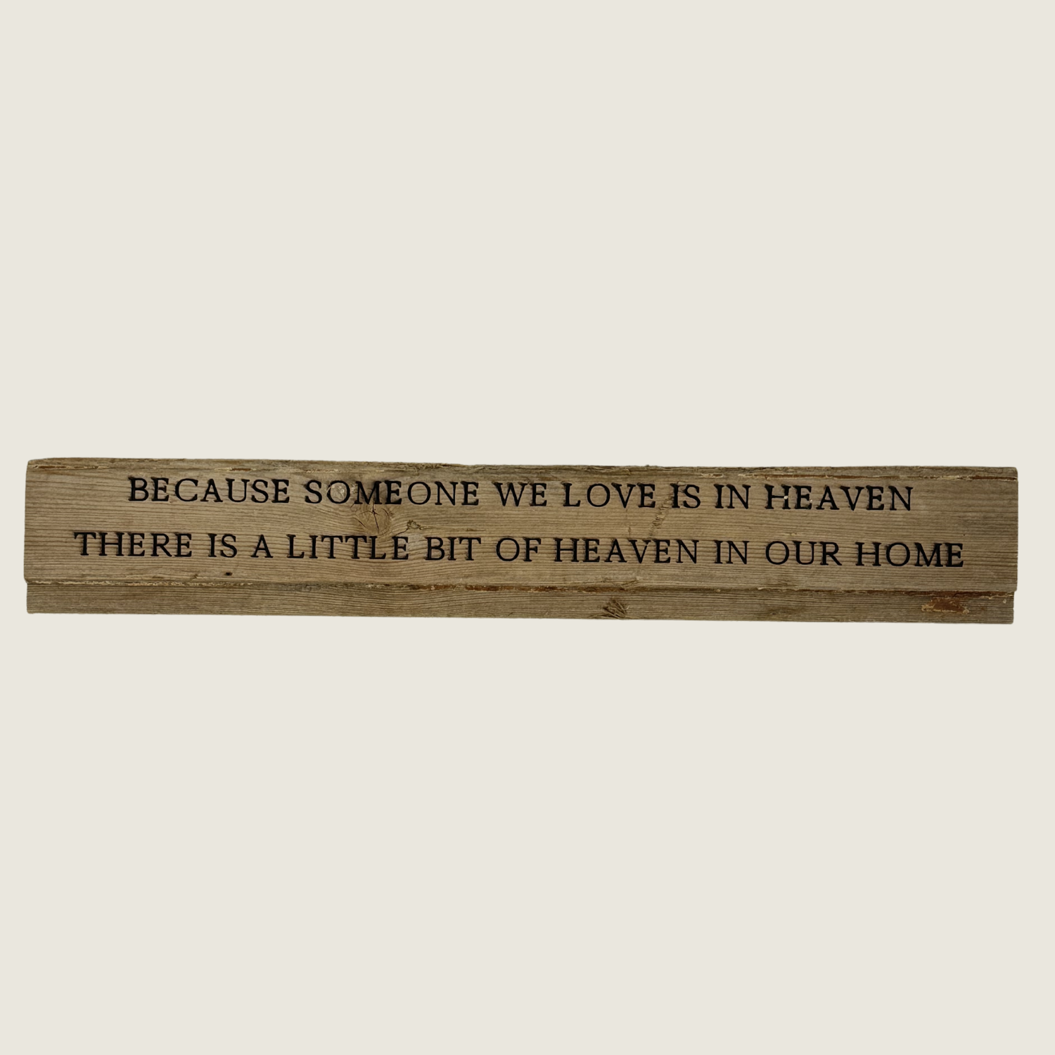 Vintage Engraved Wood Sign