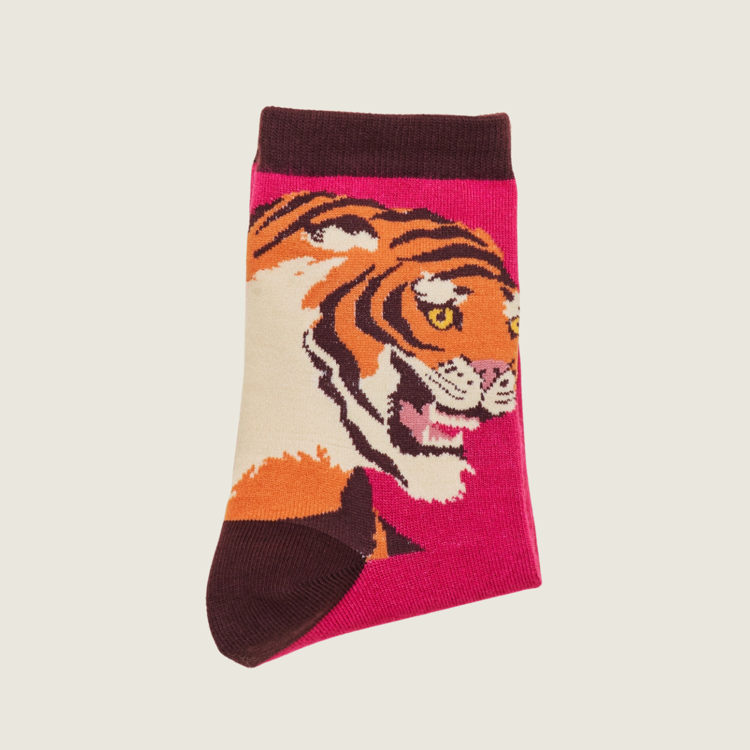 Thrill of the Tiger Ankle Socks - Fuchsia