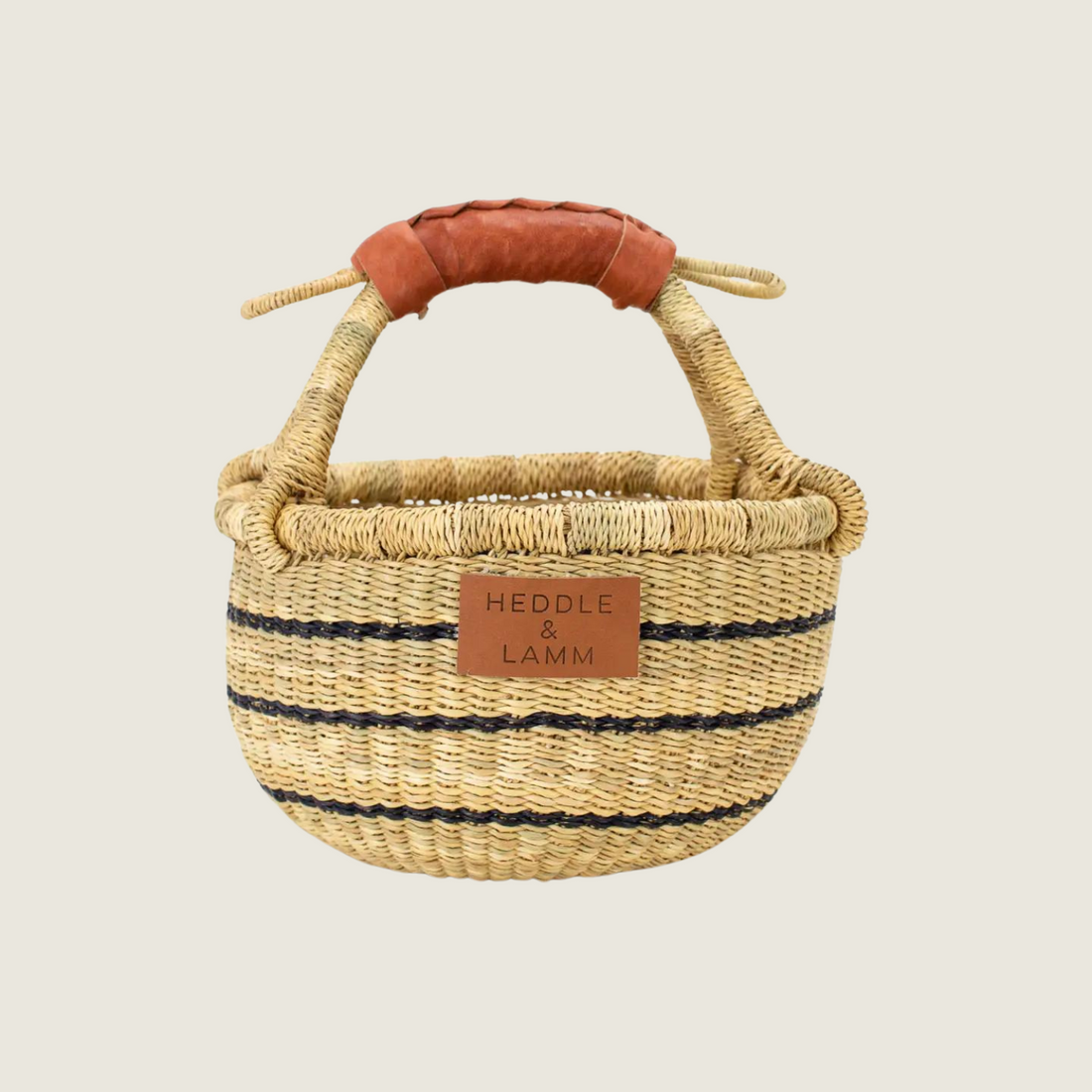 Babi Mini Bolga Basket-Stripped