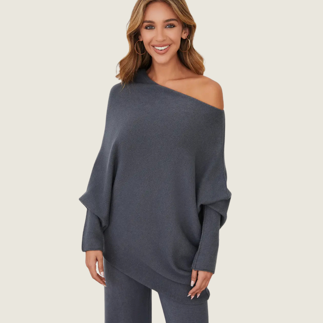 Charcoal Asymmetrical Sweater