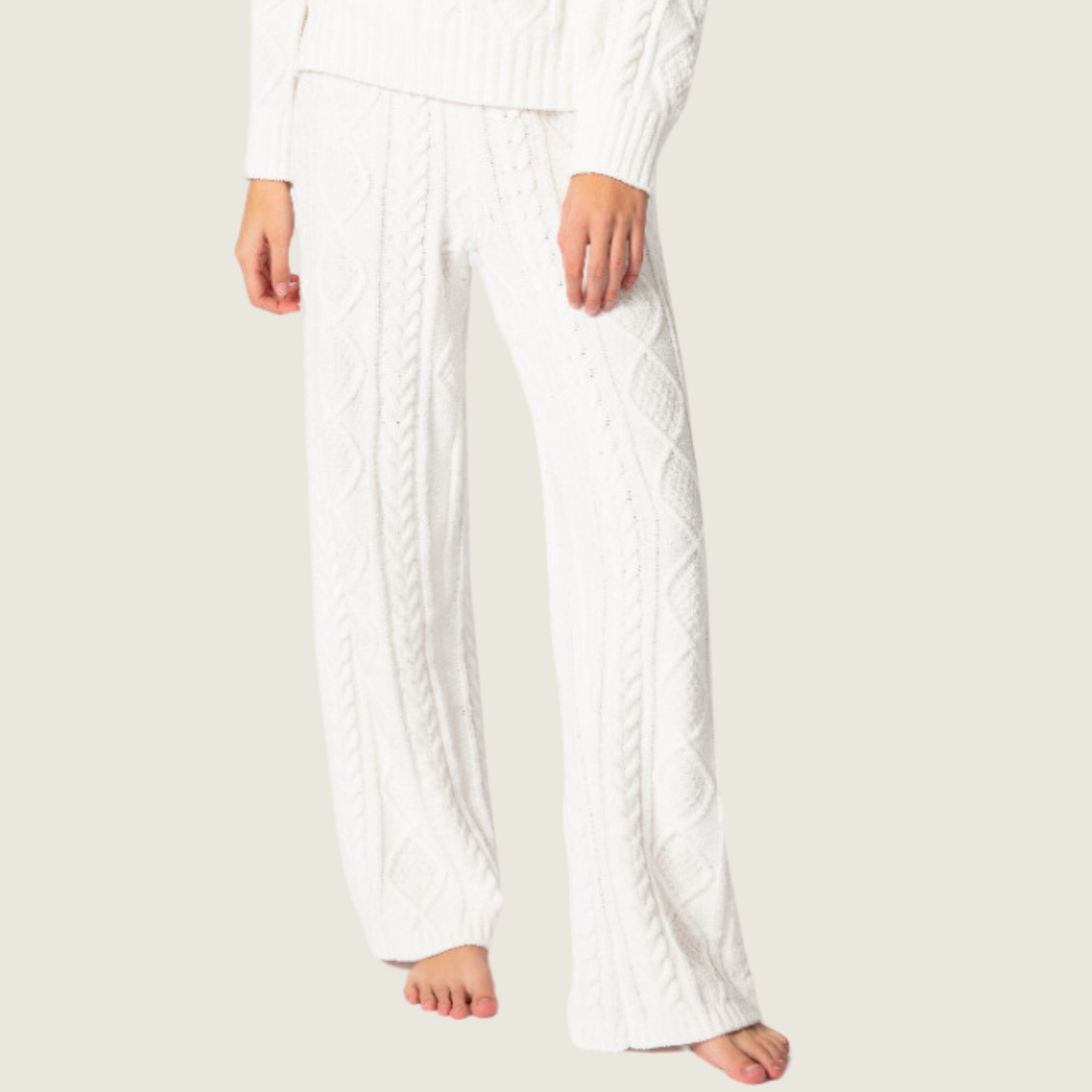 Ivory Crew Cable Pant