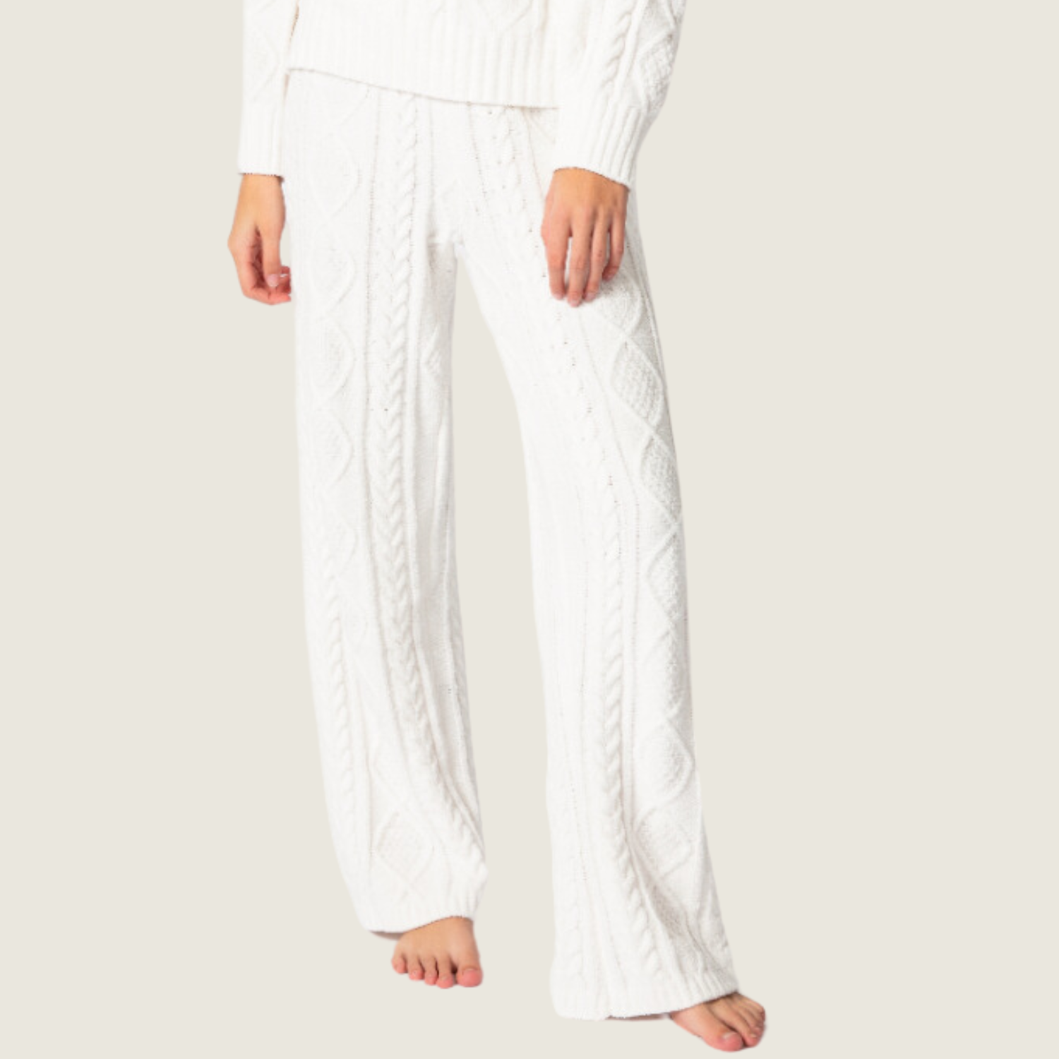 Ivory Crew Cable Pant