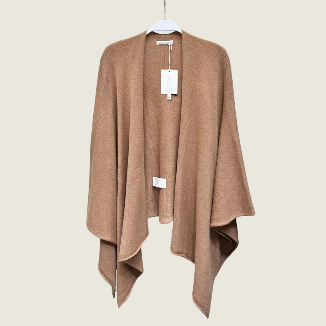 Camel Open Cardigan