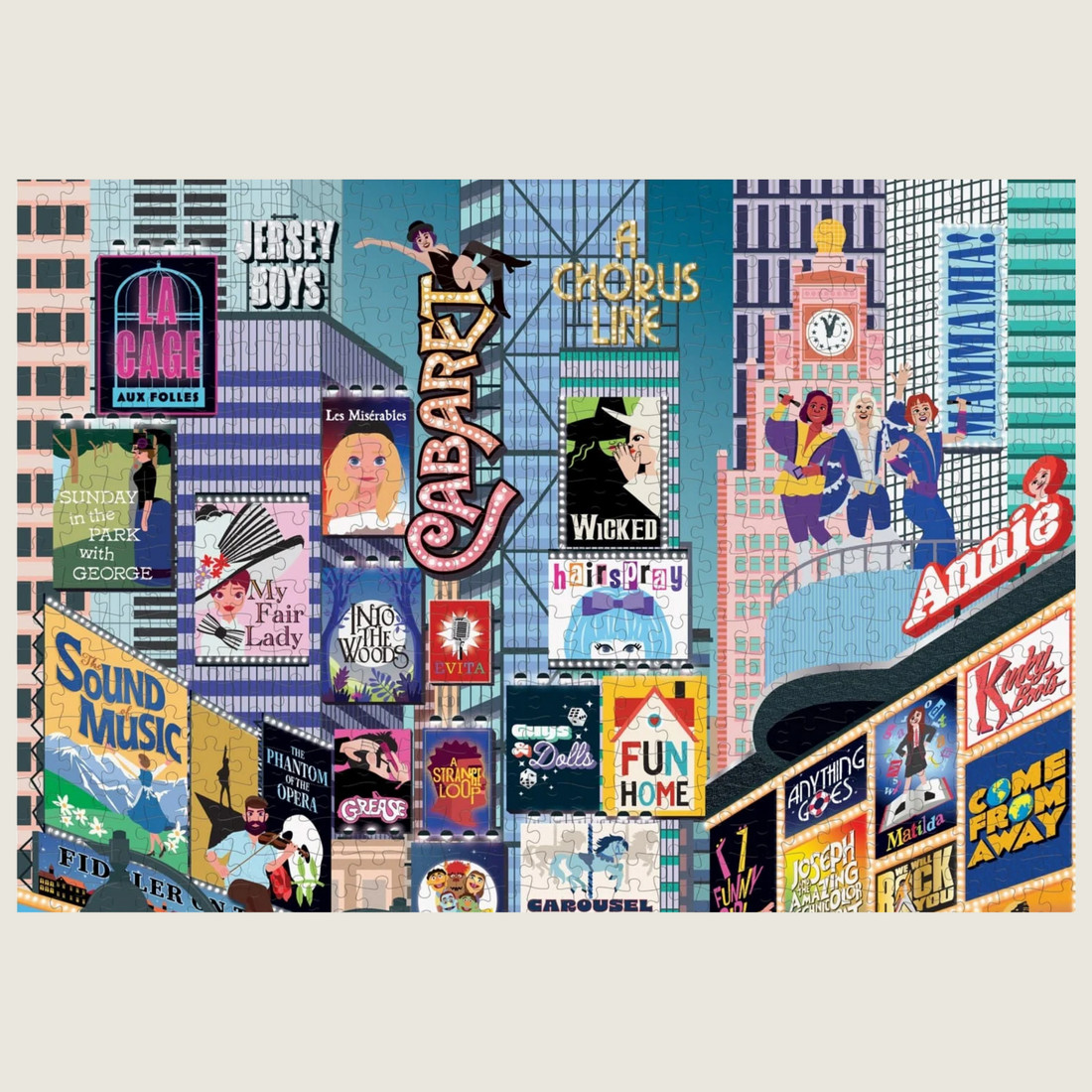 50 Must-See Musicals Bucket List 1000-piece Jigsaw Puzzle