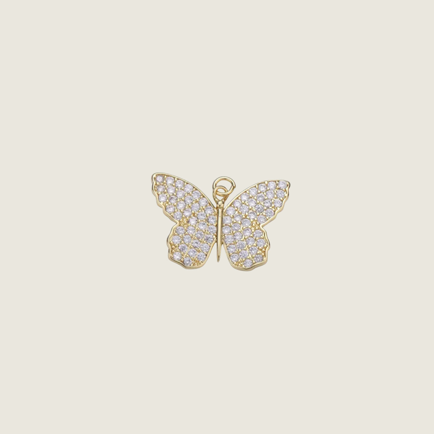 Pavé Butterfly Charm