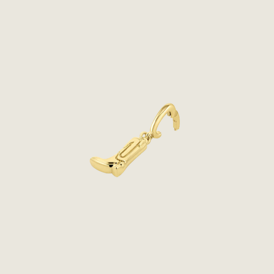 Cowboy Boot Parker Charm - Gold