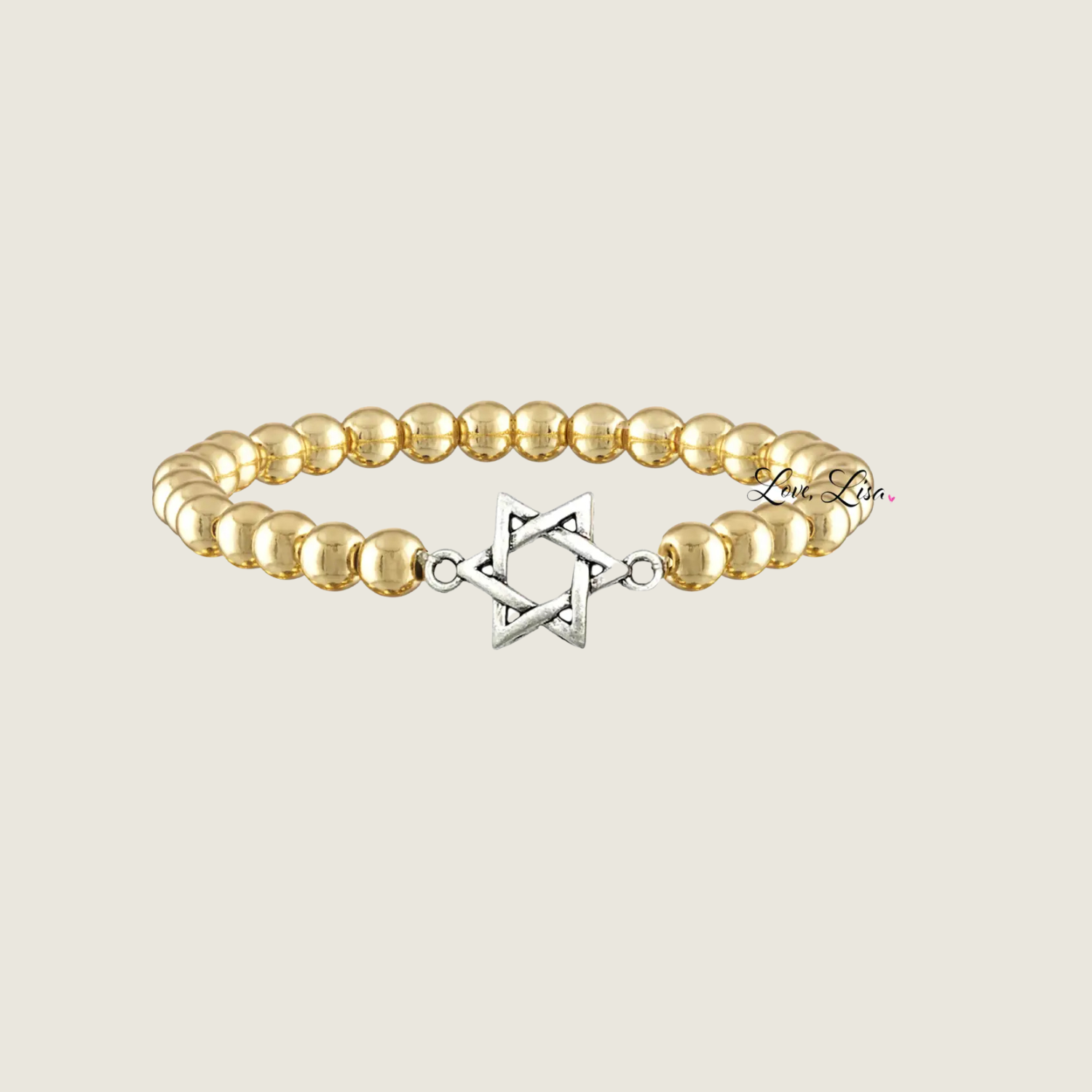 Antique Star of David Bracelet - Gold