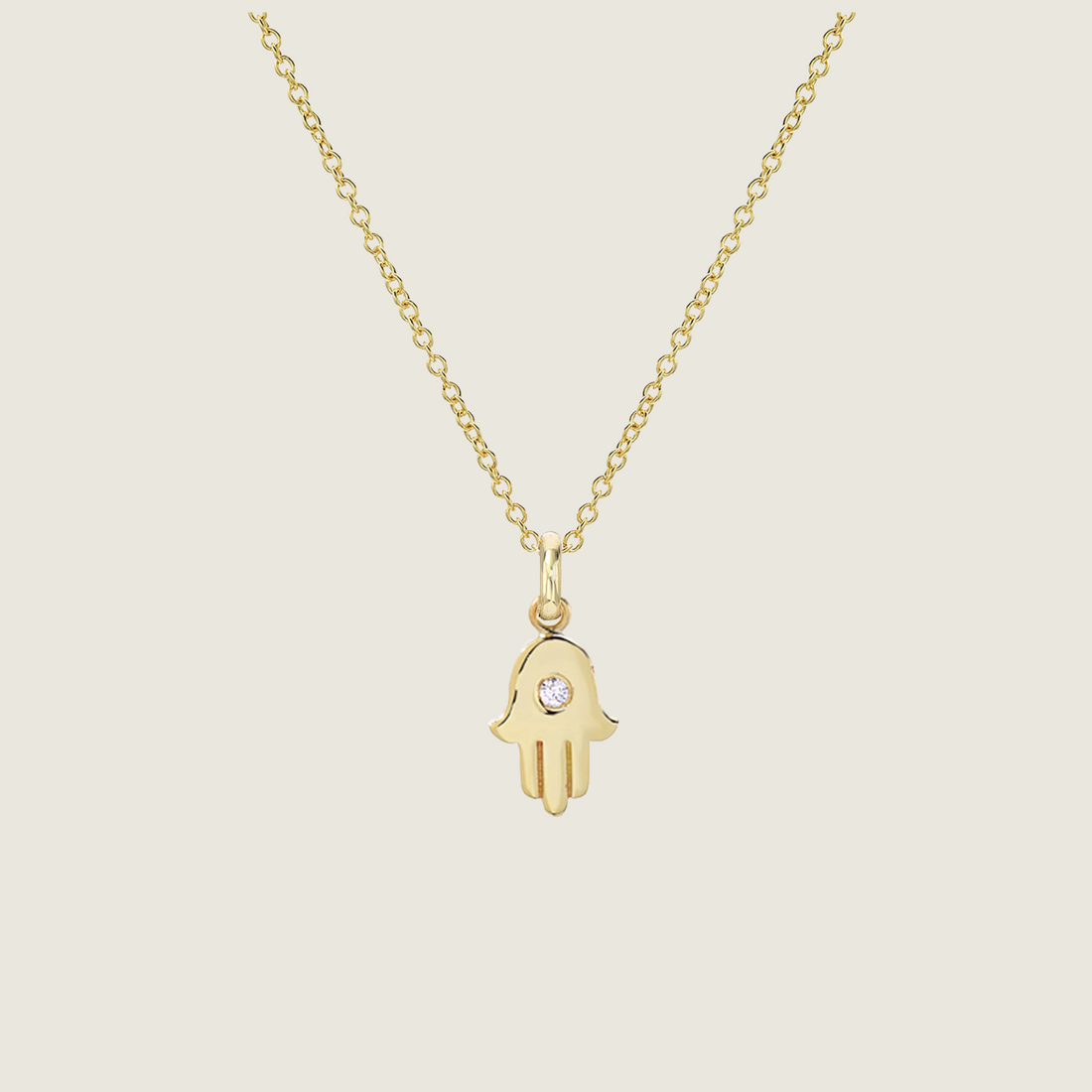 Diamond Hamsa Necklace