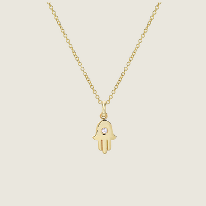 Diamond Hamsa Necklace