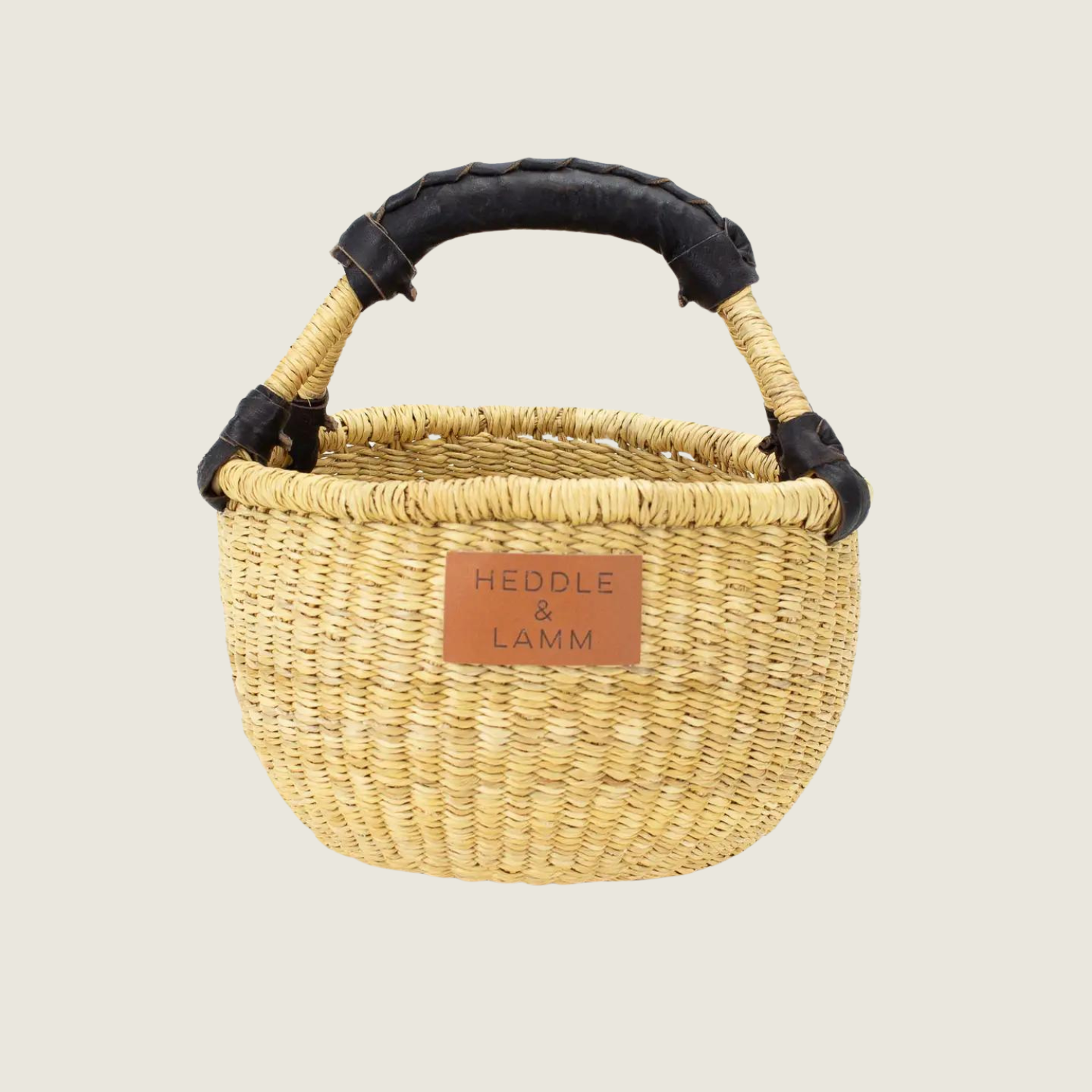 Kandiga Bolga Mini Basket - Black Handle