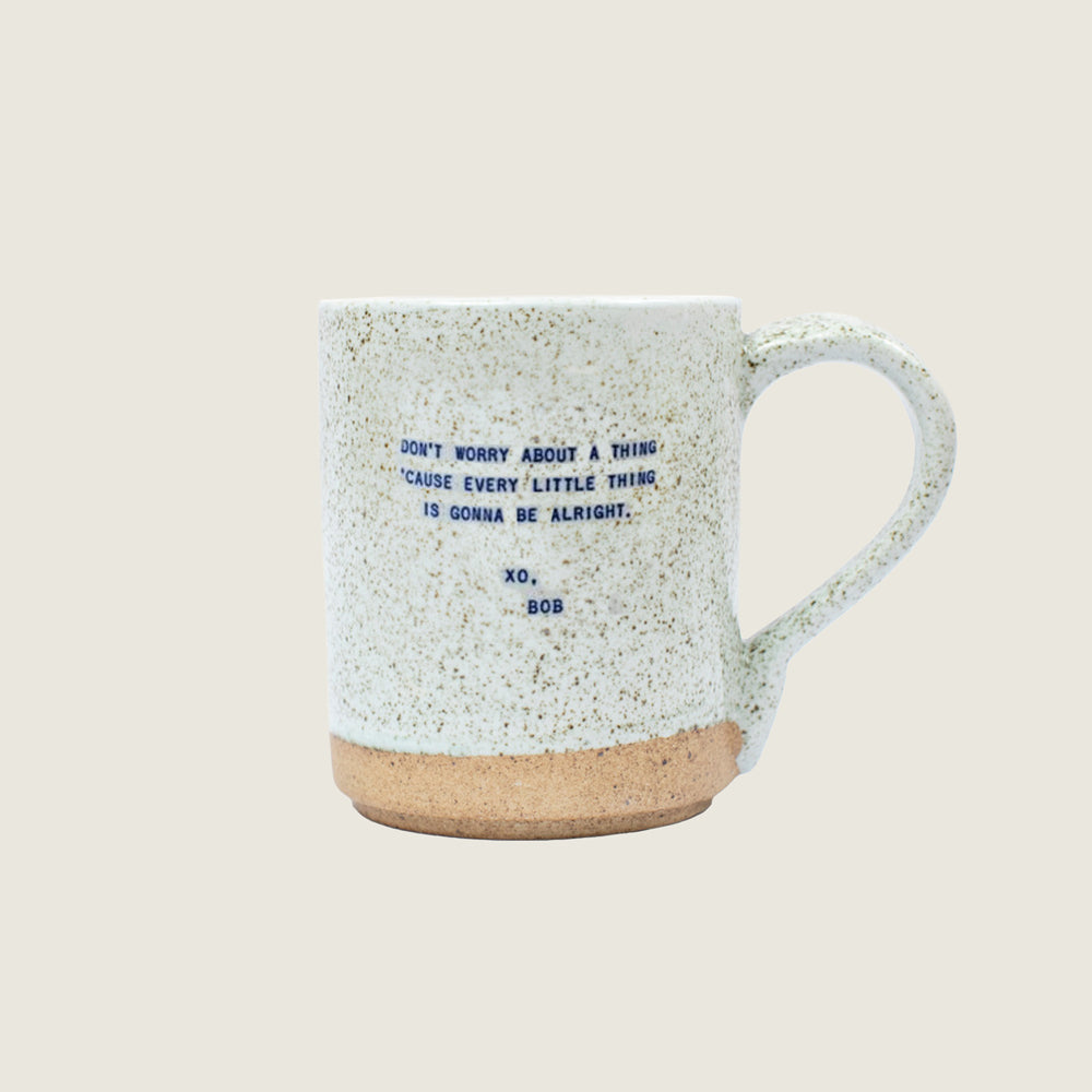 Speckled XO Mugs - Favorite Quotes