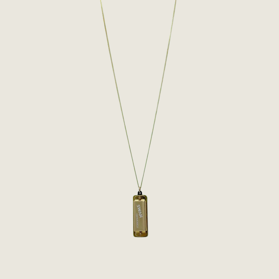 Golden Harmonica Necklace