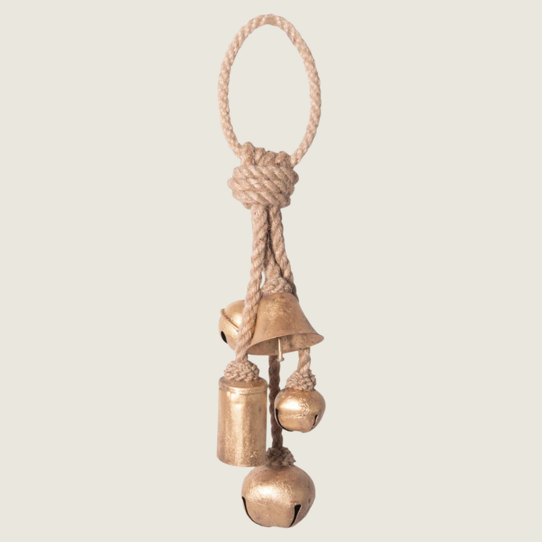 Metal Bells on Jute Hanger