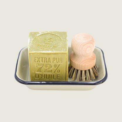 Soap Dish Enamel - Oyster - Blackbird General Store