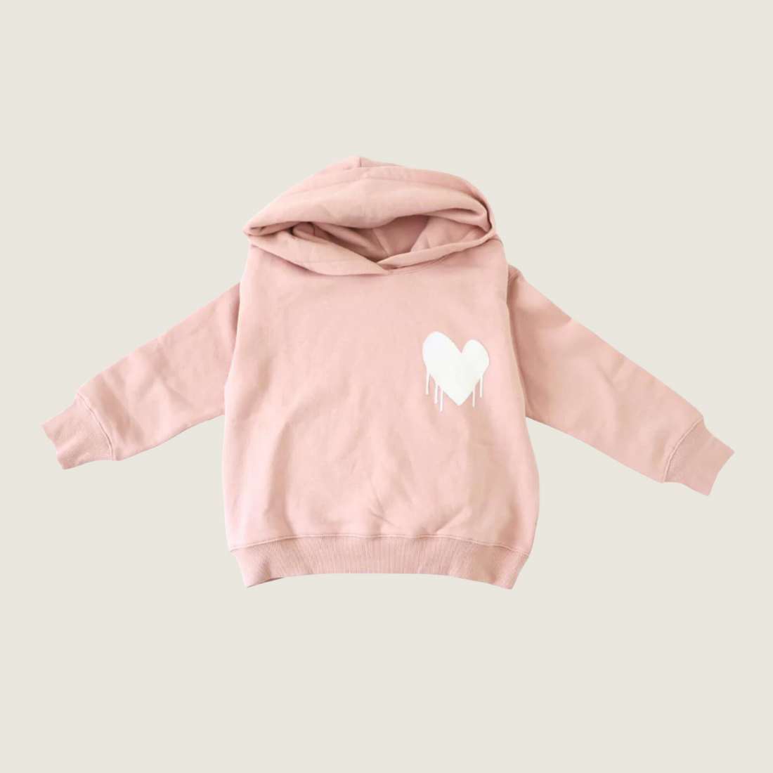 Kids Drippy Heart Hoodie