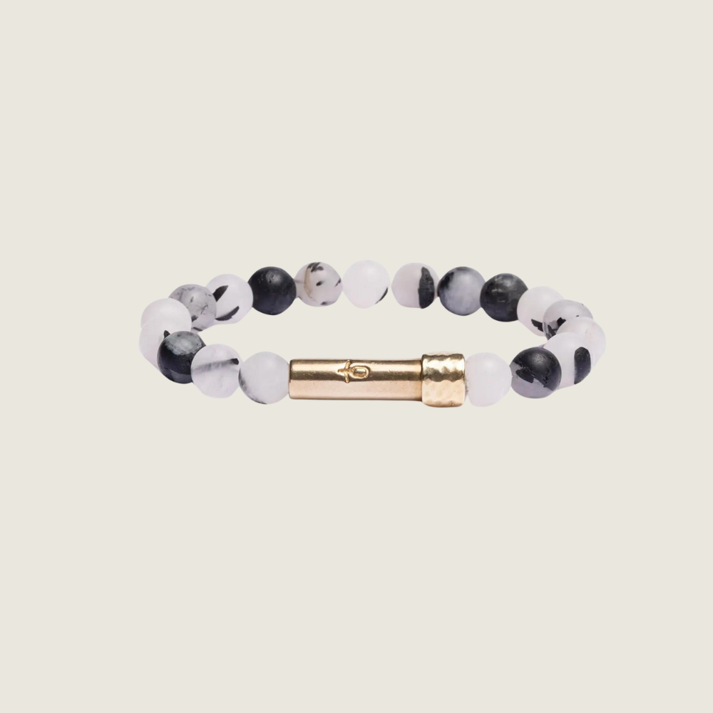 Matte Tourmaline Quartz Intention Bracelet