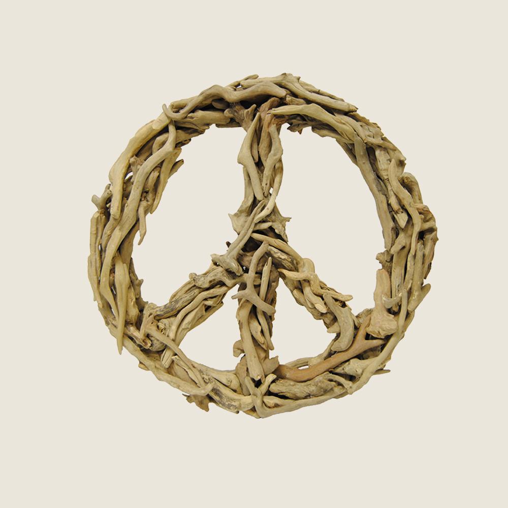 Driftwood Peace Sign - Small (16”x16”)