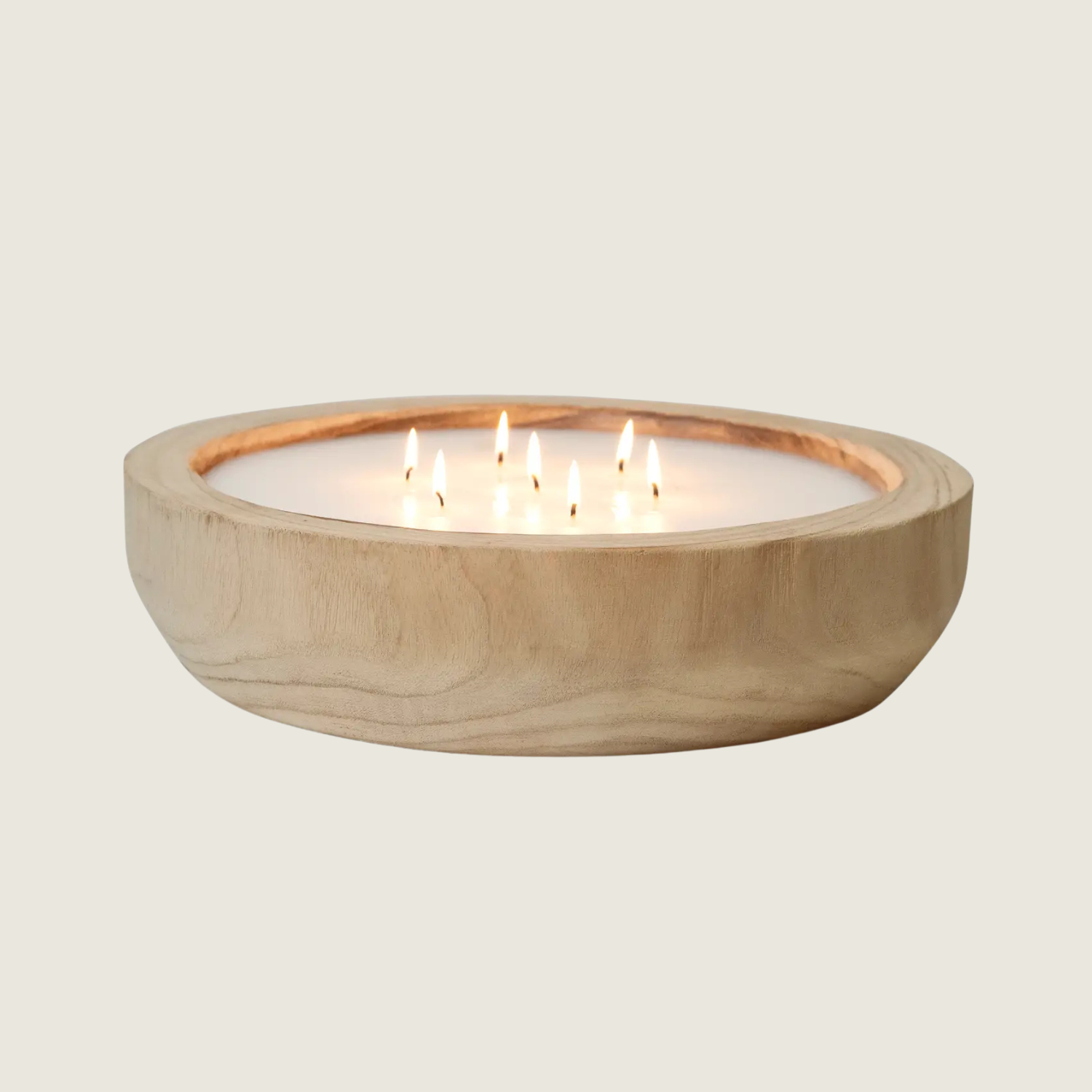 Paulownia Wood Round Candle - Blackbird General Store