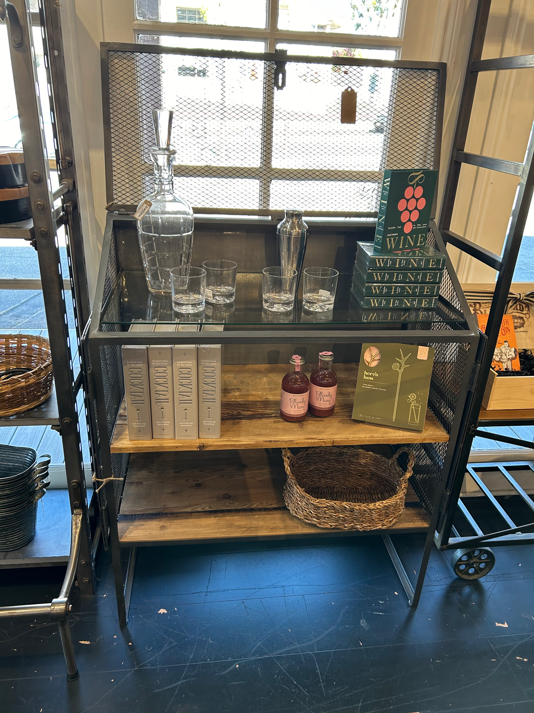 Bachelors Bureau Bar Cart