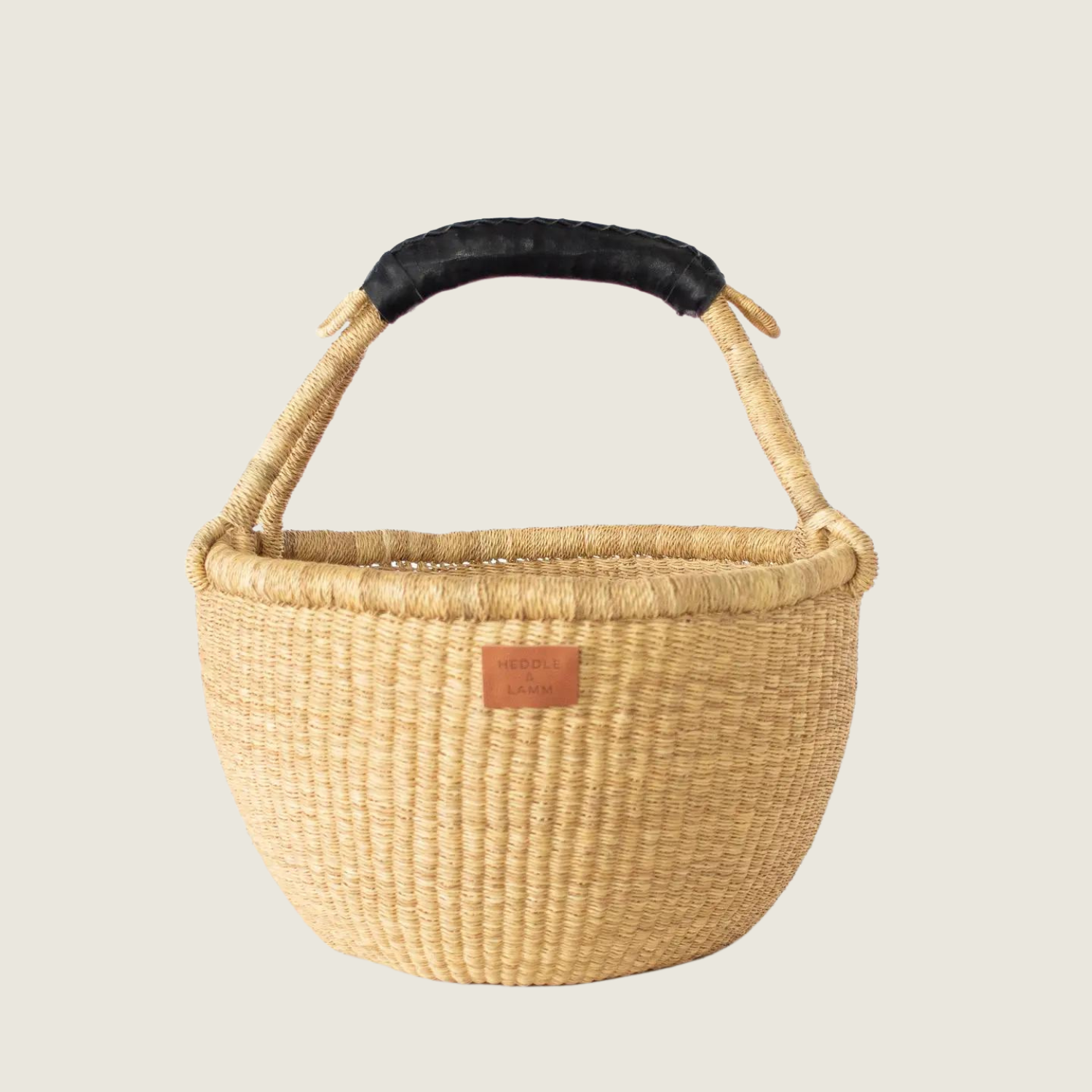 Kandiga Bolga Medium Basket - Black Handle