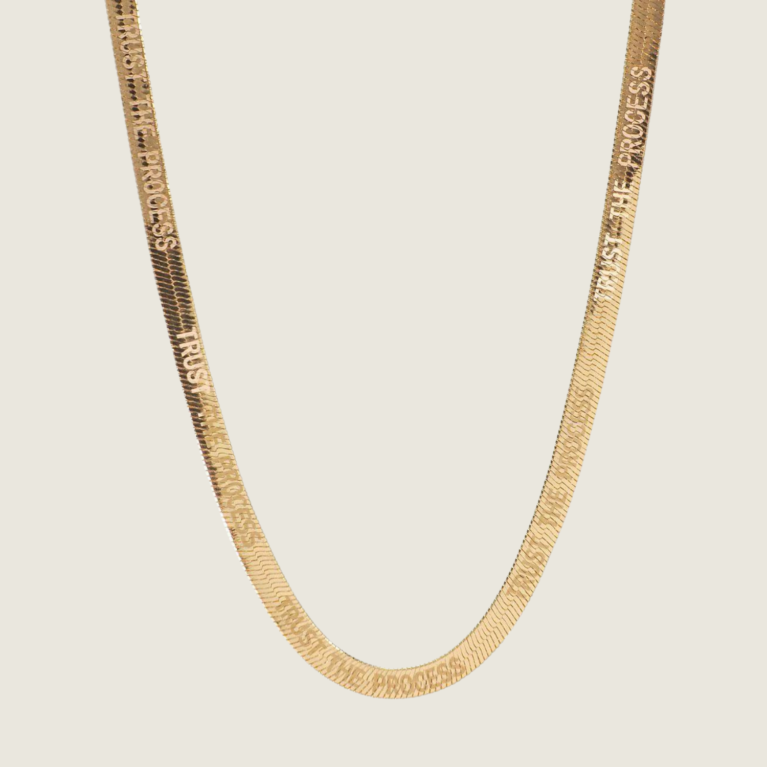 Trust The Process Necklace - Gold