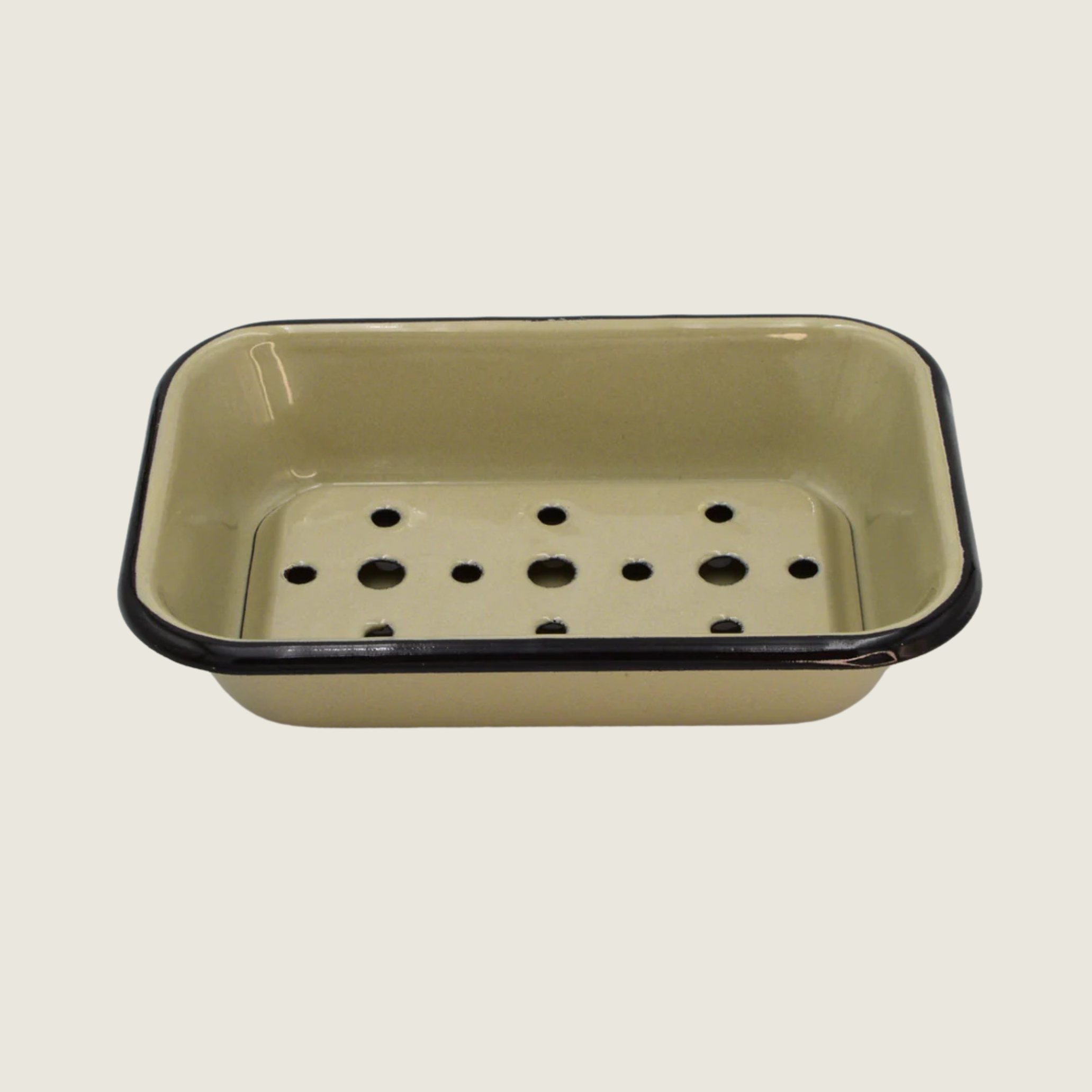 Soap Dish Enamel - Oyster - Blackbird General Store