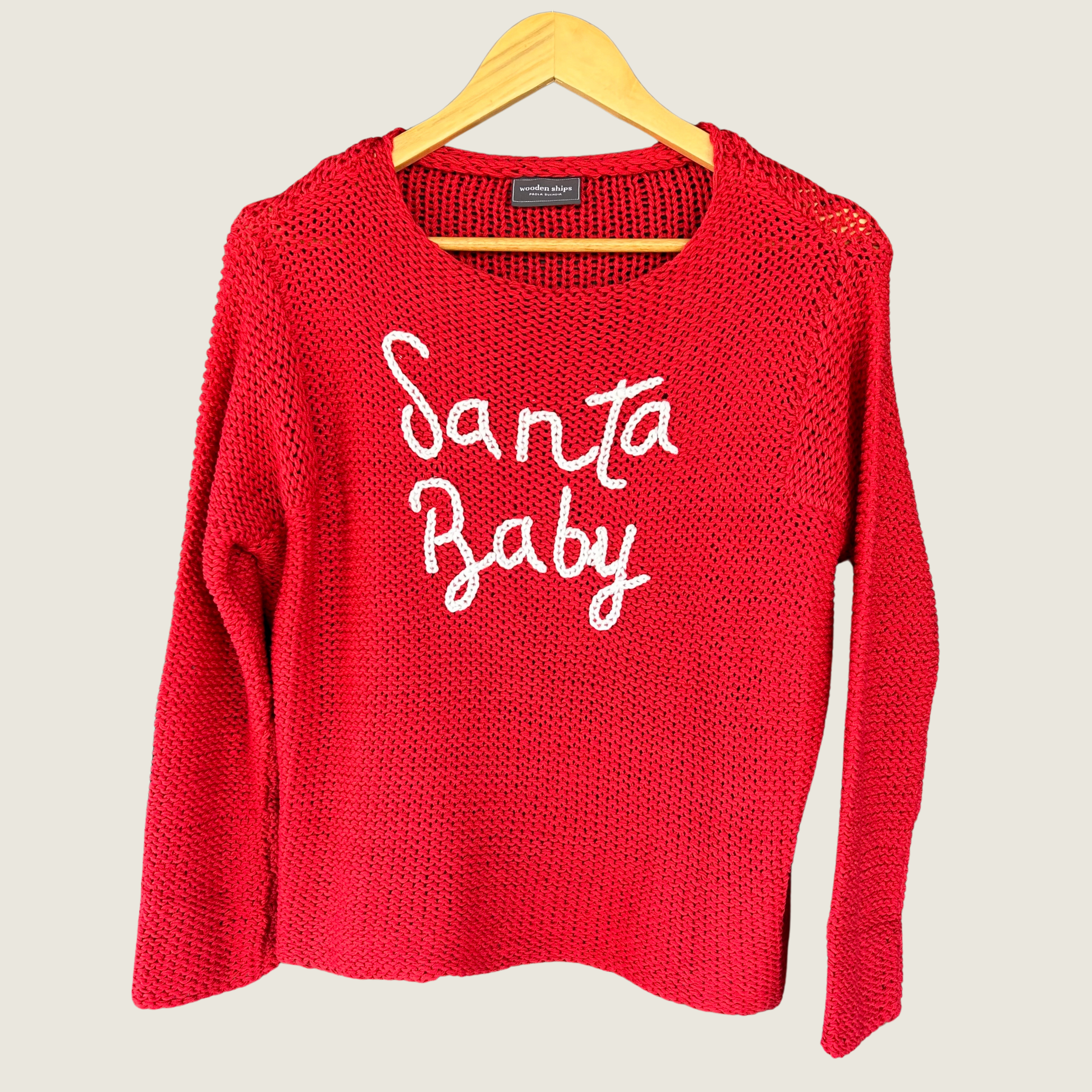 Santa Baby Crew Red Sweater