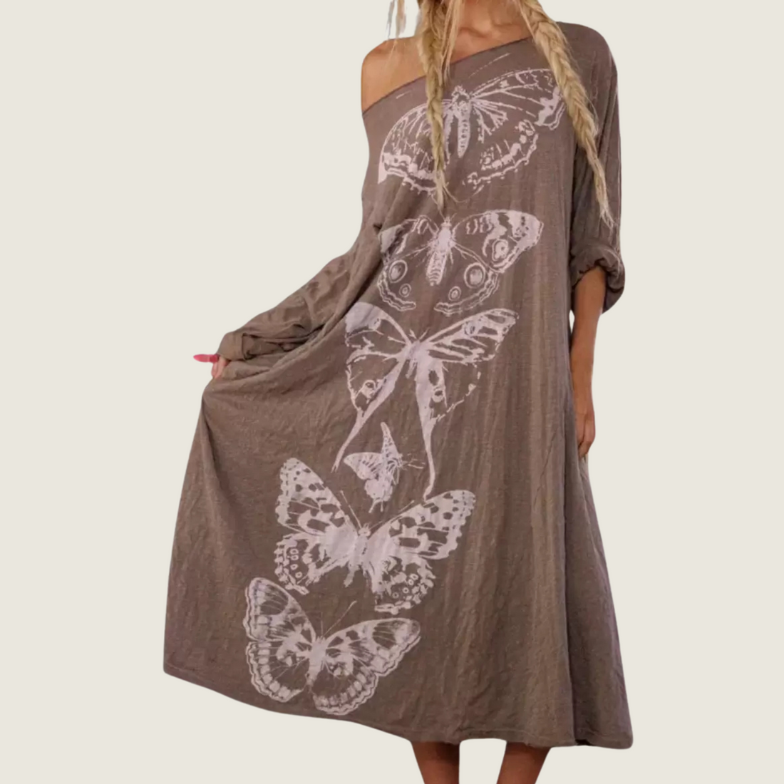 Butterfly Totem T Dress - Sienna