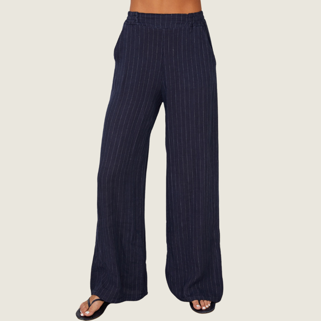 Pinstripe Linen Pant