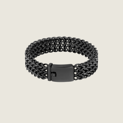 Crucible Three Row Bracelet Black