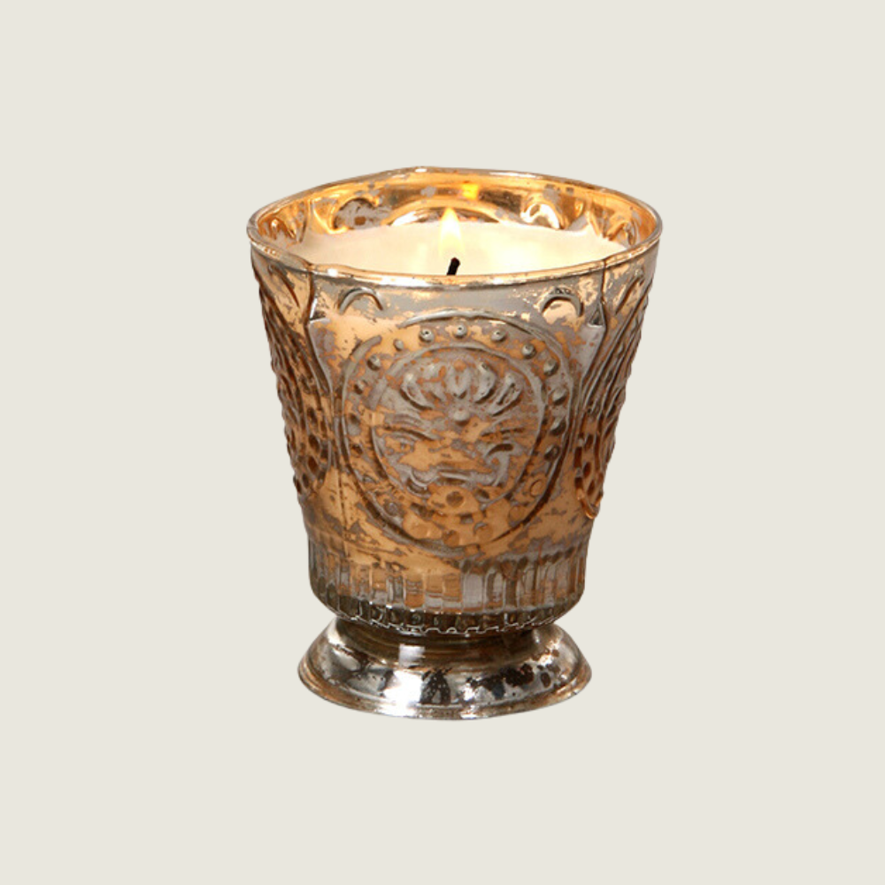 Red Currant Fleur de Lys Champagne Candle