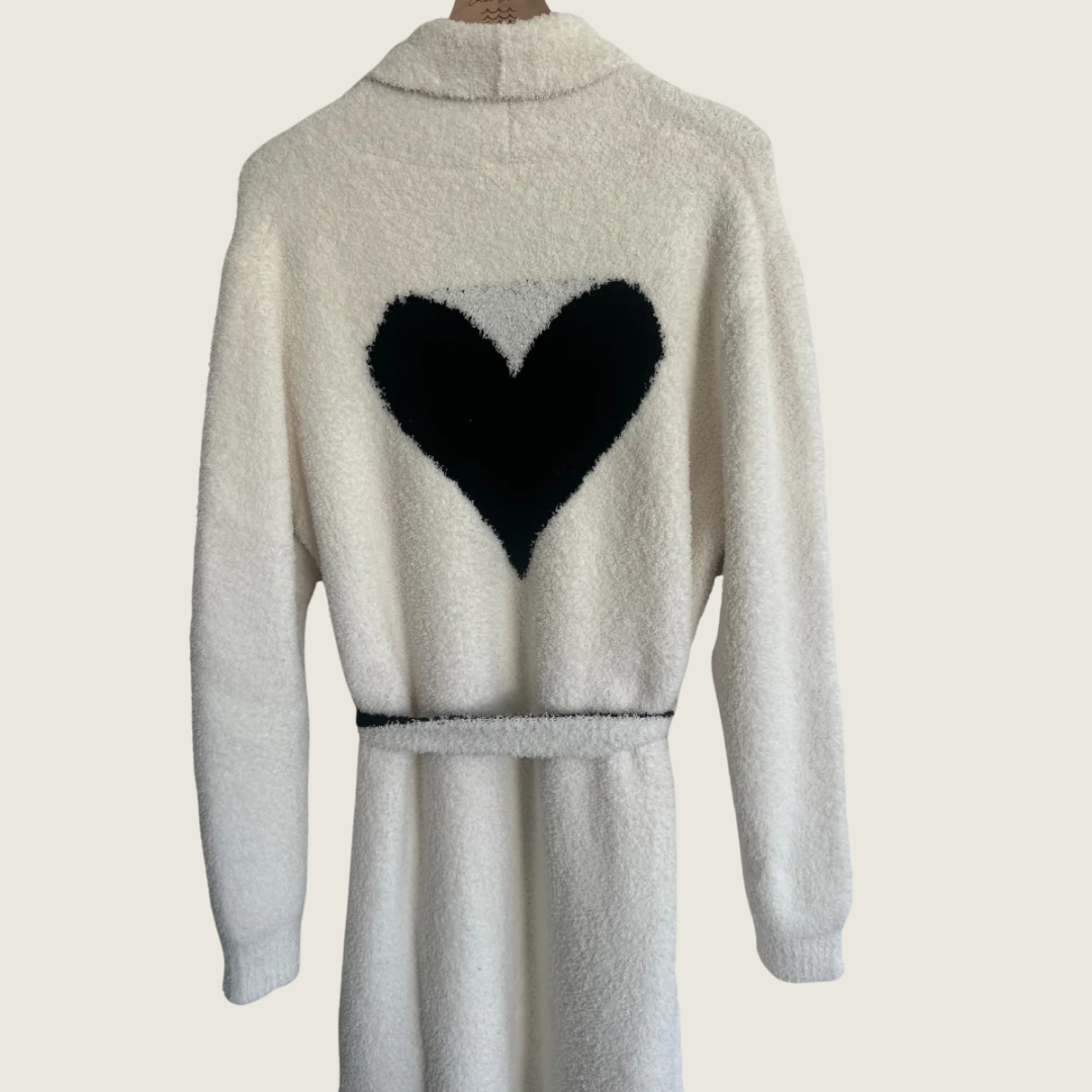 Heart Luxe Robe - Black - Blackbird General Store