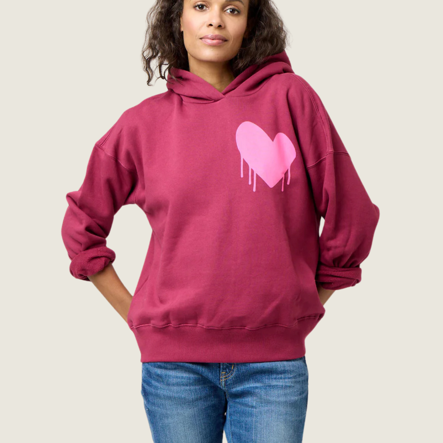 Boyfriend Drippy Heart Hoodie - Blackbird General Store