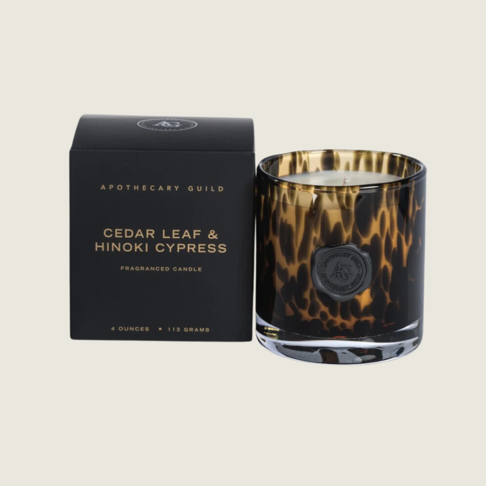 Opal Glass Mini Candle-Cedar Leaf &amp; Hinoki Cypress - Blackbird General Store